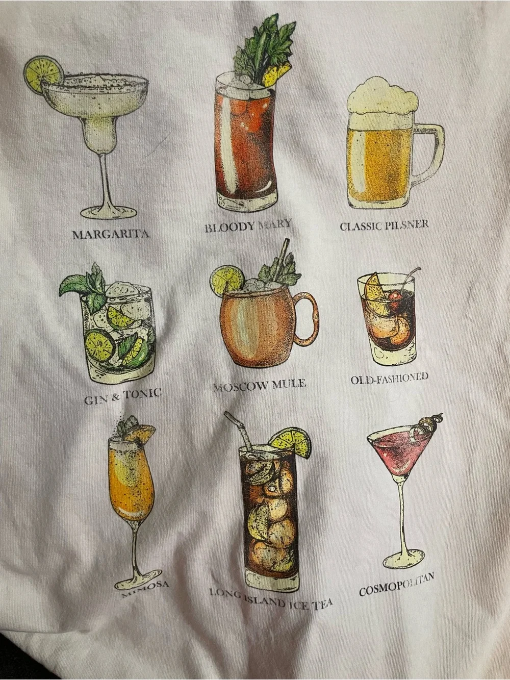 Upcycled T-Shirt Quilt or Throw Cocktail Theme